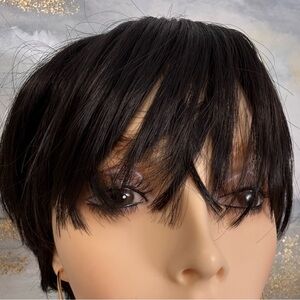 HAIR, Pixie Straight with Bangs, Jet Black